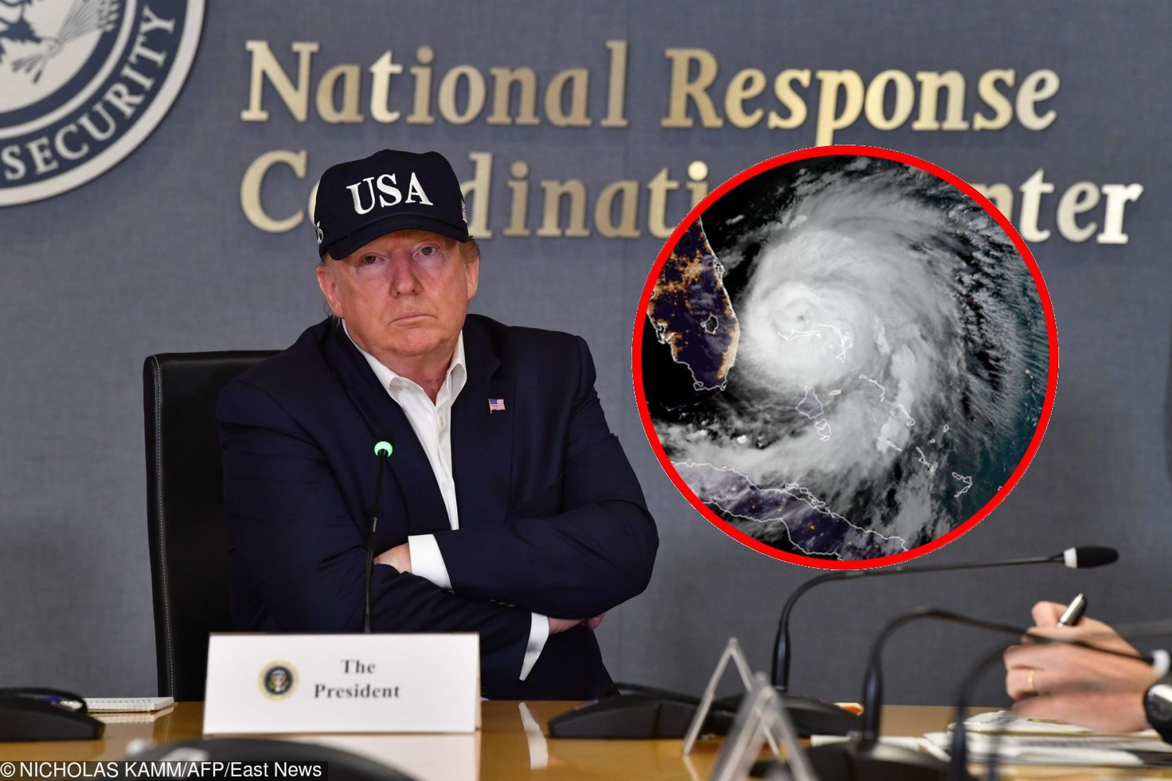 Huragan Dorian zatrzymał Donalda Trumpa? Większość Polaków - biorących udział w badaniu Ariadny - uważa, że kataklizm to tylko wymówka