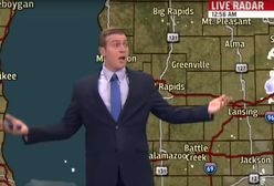 Dziennikarz z Michigan miał dość utyskiwań kolegów na pogodę. Wygarnął im wszystko na wizji