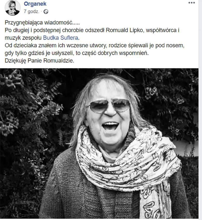 Tomasz Organek- gwiazdy żegnają Romualda Lipko