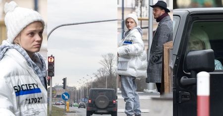 Smutna Margaret w kurtce za 1200 złotych przejeżdża na CZERWONYM ŚWIETLE! (ZDJĘCIA)