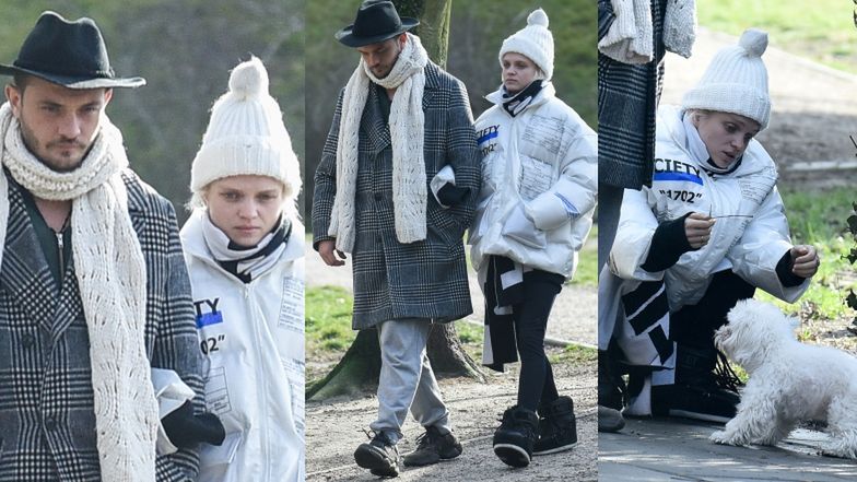 Posępni Margaret i KaCeZet prezentują oryginalne stylizacje na spacerze z czworonogiem