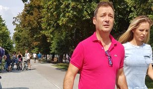 Rodzinna niedziela Jacka Rozenka i Roxy Gąski. Romantyczny spacer po Łazienkach Królewskich