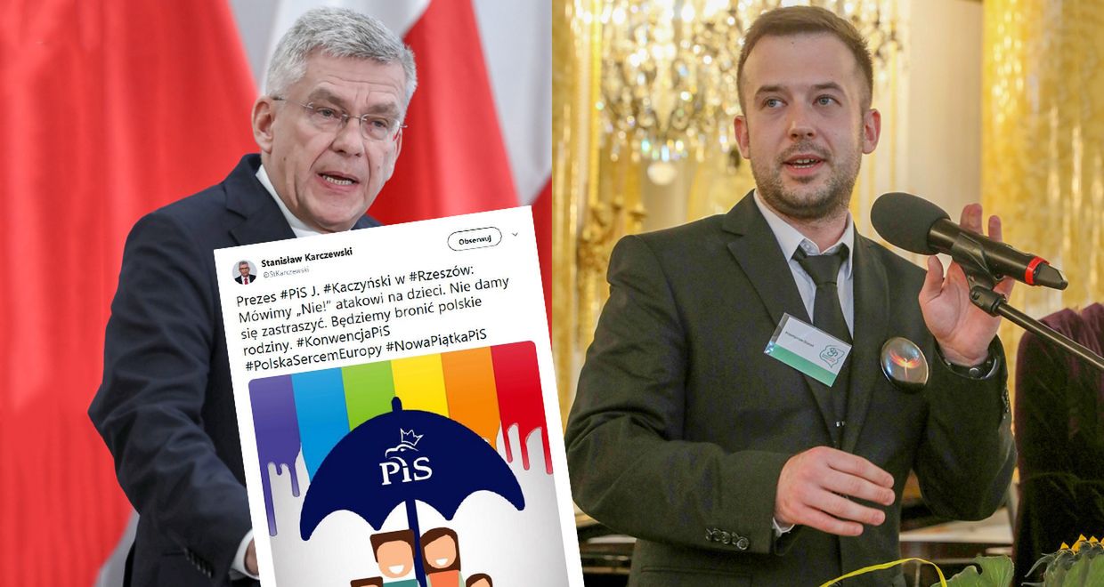 Przemysław Staroń komentuje grafikę udostepnioną przez Stanisława Karczewskiego.