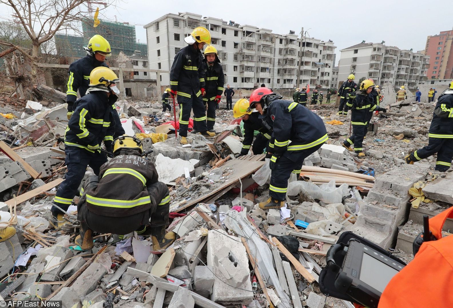 Akcja ratunkowa w Ningbo w Chinach