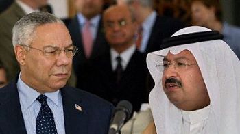 Colin Powell i prezydent Iraku