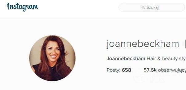 Joanne Beckham siostra Davida Beckhama