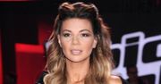 Edyta Górniak w seksowym mini kombinezonie zakończonym koronką i turkusowych niebotycznych szpilkach