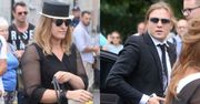 Piotr Woźniak-Starak i Julia Starak na pogrzebie Jana Kulczyka [zdjęcia]