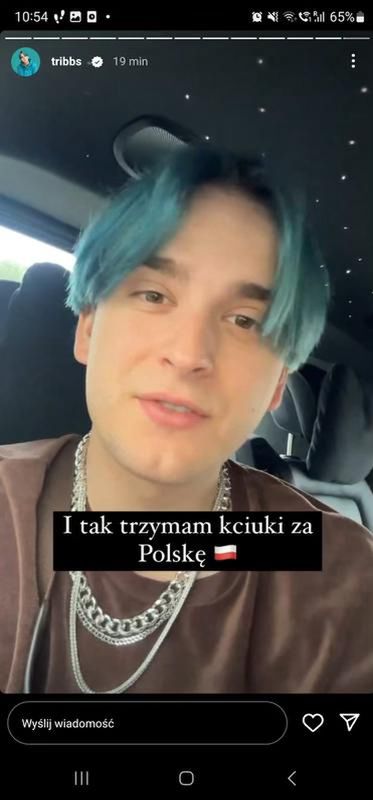 Tribbs trzyma kciuki za Blankę