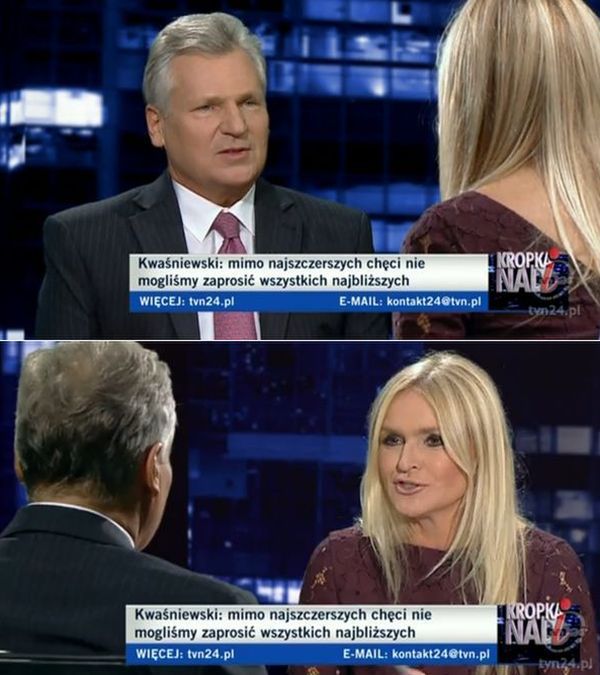 "Kropka nad i": ślubne tematy u Moniki Olejnik, czyli show-biznes zamiast polityki