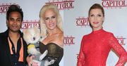Dwie Żony Hollywood: Iwona Burnat z ukochanym i pieskiem oraz Kinga Korta na premierze "Przekręt niedoskonały"