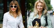 Stylowa Edyta Herbuś i dumna Martyna Wojciechowska przed studiem ''Dzień Dobry TVN''
