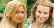 Magdalena Schejbal i Joanna Moro na planie serialu "Blondynka" [zdjęcia]