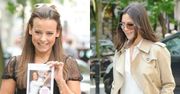 Stylowa Kinga Rusin i dziewczęca Anna Mucha wychodzą ze studia ''Dzień Dobry TVN''