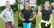 Agnieszka Wesołowska i Katarzyna Bujakiewicz trenują z Anną Lewandowską