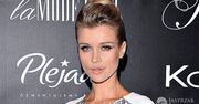 Joanna Krupa w sukience od polskich projektantów z odważnym wycięciem na brzuchu i butach z francuskiego domu mody
