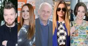 Sylwester Wardęga w dresie, Agnieszka Włodarczyk w pop-artowej sukience, Olga Frycz w klasycznej, białej koszuli