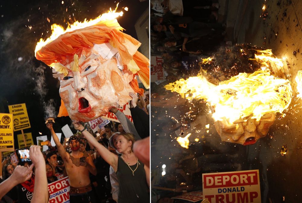 "Trump to nie mój prezydent". Wściekli Amerykanie wyszli na ulice