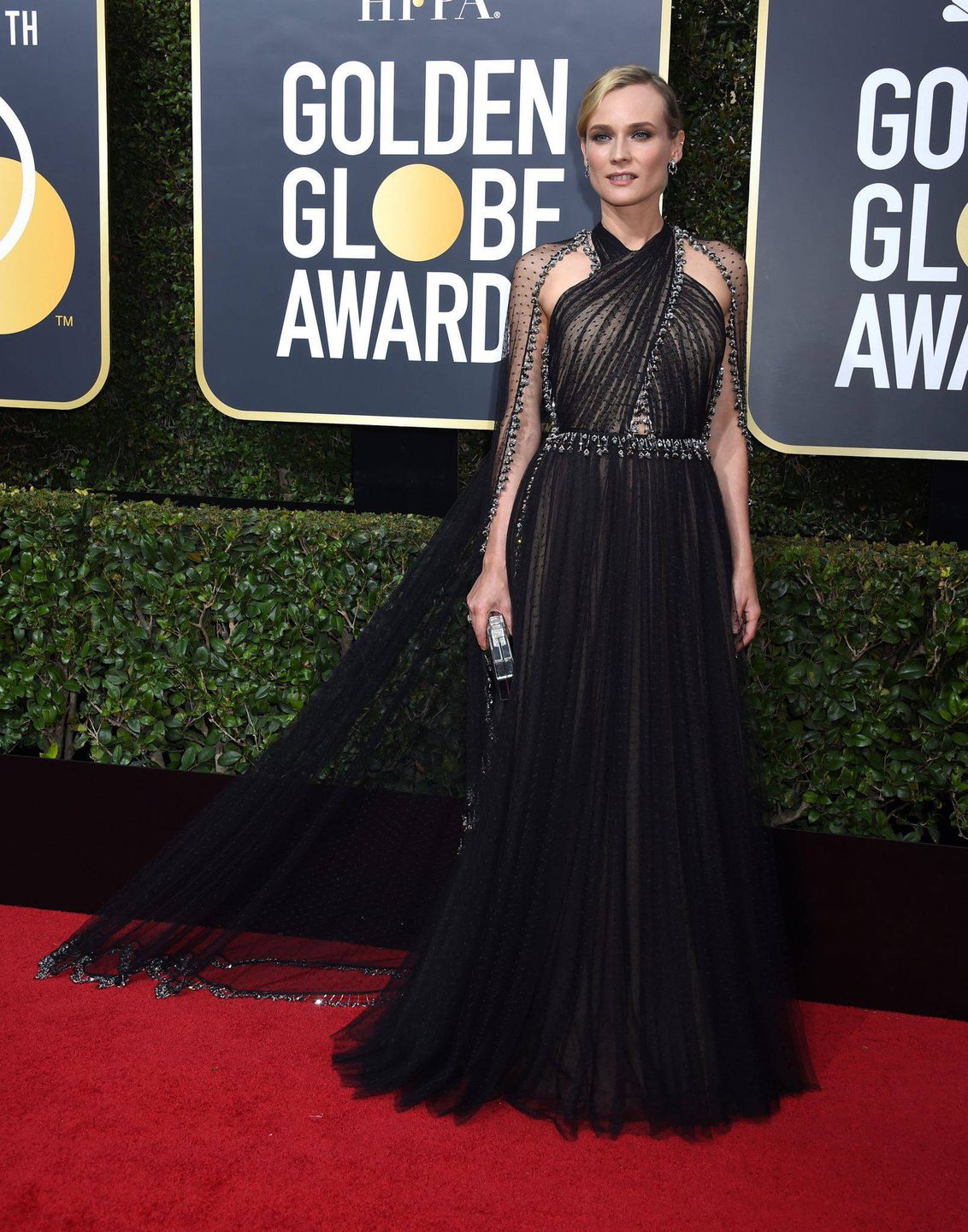 Diane Kruger - Złote Globy 2018, kreacja: Prada