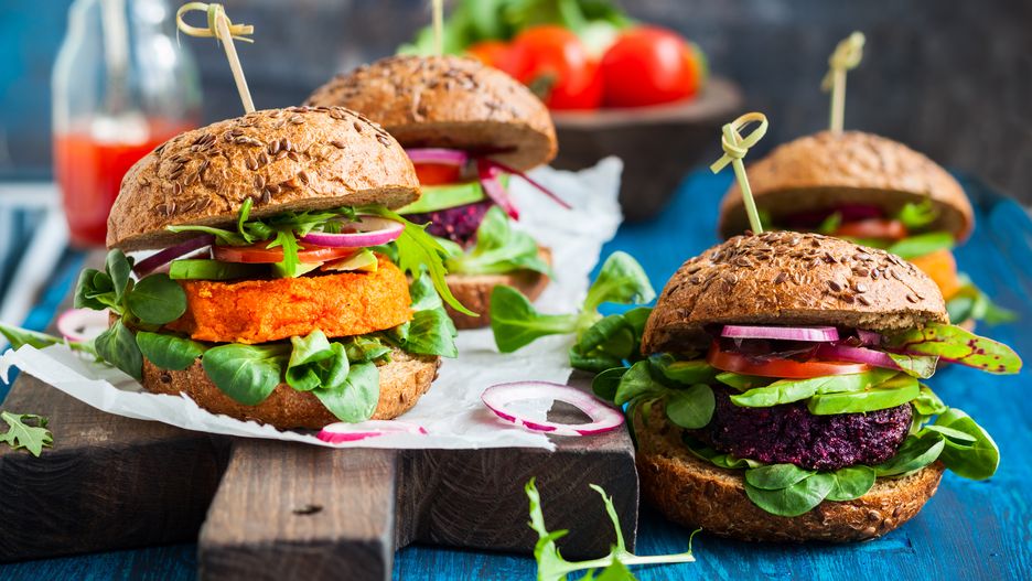Wegetariańskie burgery 