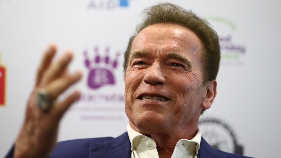 Arnold Schwarzenegger podczas konferencji w The Melbourne Convention and Exhibition, marzec 2018 r.