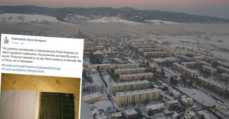 Tak wygląda "czyste" górskie powietrze. Filtr powinien wytrzymać rok, przetrwał dwa tygodnie