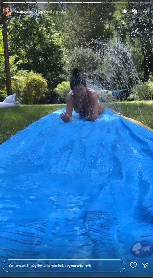 Kasia Cichopek z dziećmi na Mazurach