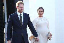 Księżna Meghan w Maroku. Beżowa sukienka nie ukryła brzuszka