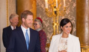 Meghan zachwyciła na przyjęciu w Pałacu Buckingham. Poród zbliża się wielkimi krokami