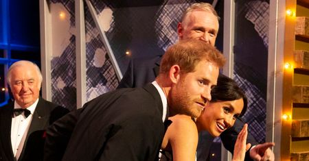 Książę Harry i księżna Meghan na Royal Variety. Nie obyło się bez zabawnej wpadki