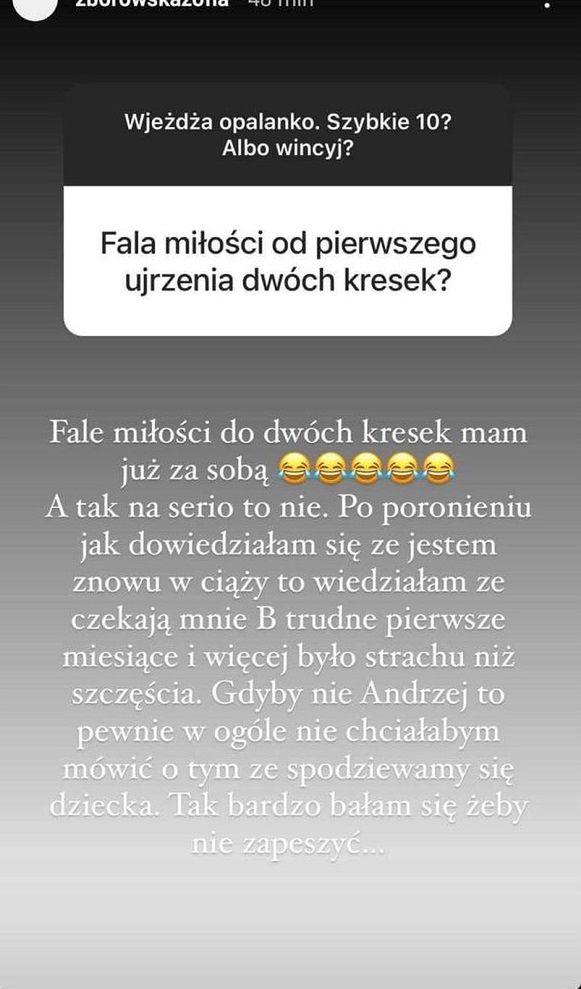 Zofia Zborowska o poronieniu
