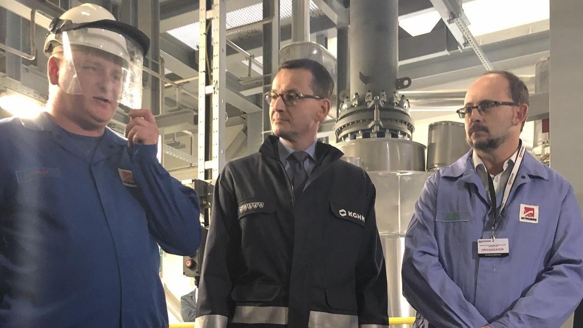 Premier Mateusz Morawiecki wśród pracowników KGHM