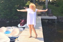 Magda Gessler w dziewczęcej sukience. Wygląda świetnie!