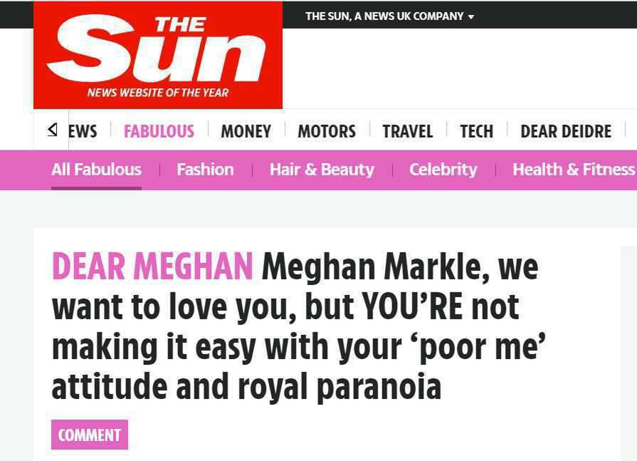 Dziennikarze The Sun z apelem do Meghan Markle