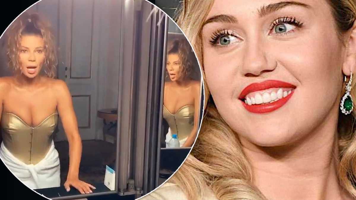 Miley Cyrus oszaleje, gdy zobaczy, co wyprawia Edyta Górniak! Zmysłowe show diwy w garderobie działa na wyobraźnię! [WIDEO]
