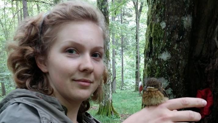 Oliwia Karpińska i rudzik