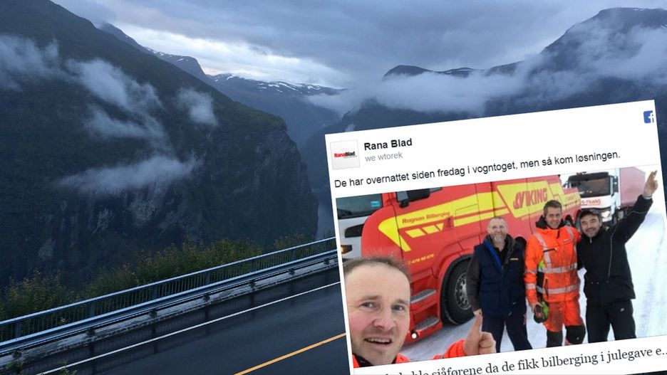 Pracownicy polskiej firmy, którzy utknęli na trasie w Norwegii nie wiedzieli kto im pomaga 