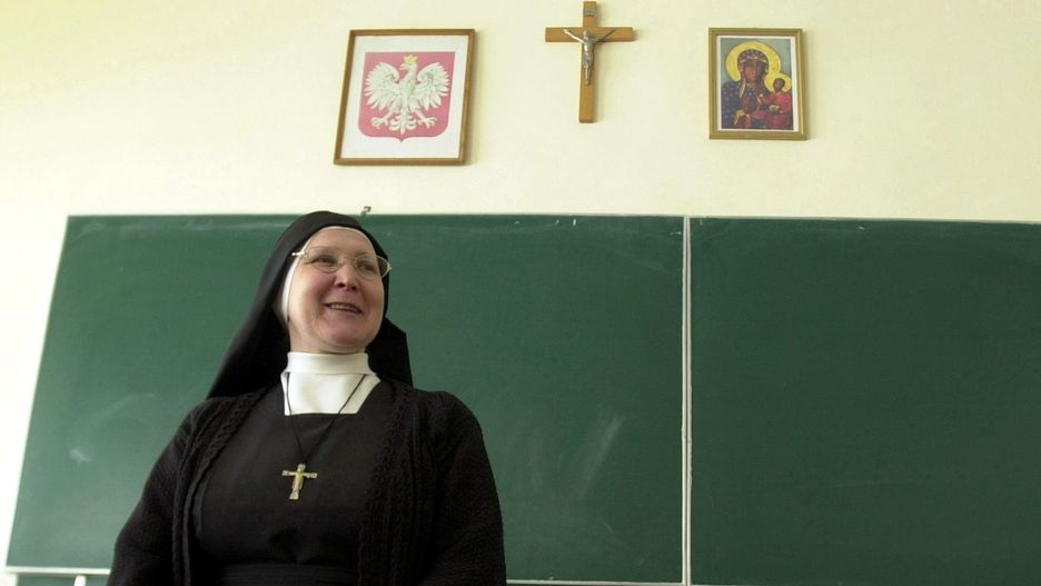 Lekcje religii w liceum w Białymstoku.