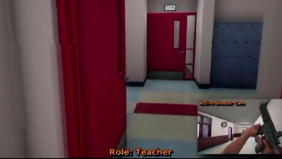 Symulator szkolnej strzelaniny.