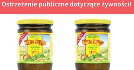 Ostrzeżenie GIS. Kawałki szkła w bulionie