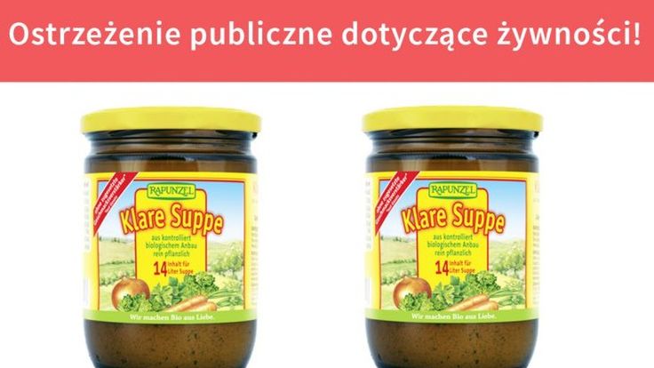 GIS ostrzega - w tym bulionie warzywnym może znajdować się szkło