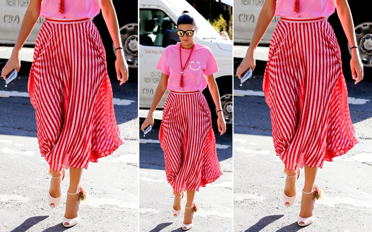 LOOK OF THE DAY: Giovanna Battaglia cała w różu