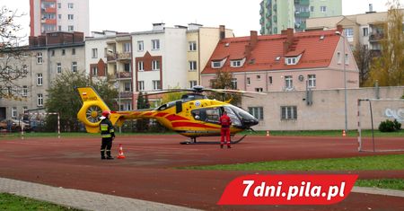 LPR lądował na boisku SP nr 4 w Pile