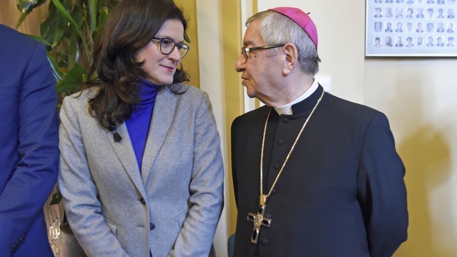 Aleksandra Dulkiewicz z abp Sławojem Leszkiem Głódziem