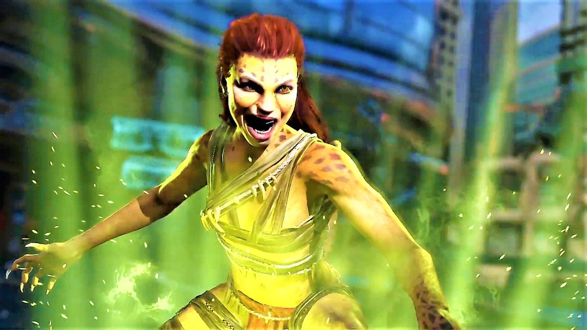 Zwiastun z gry Injustice 2 prezentujący postać Cheetah