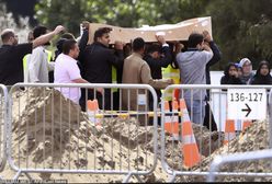 Pierwsze pogrzeby w Christchurch. Pochowano ojca i syna