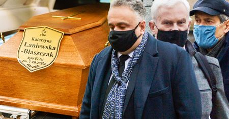 Pogrzeb Katarzyny Łaniewskiej. Aktorkę żegnały ważne osobistości. Hołd oddał jej nawet Jarosław Kaczyński