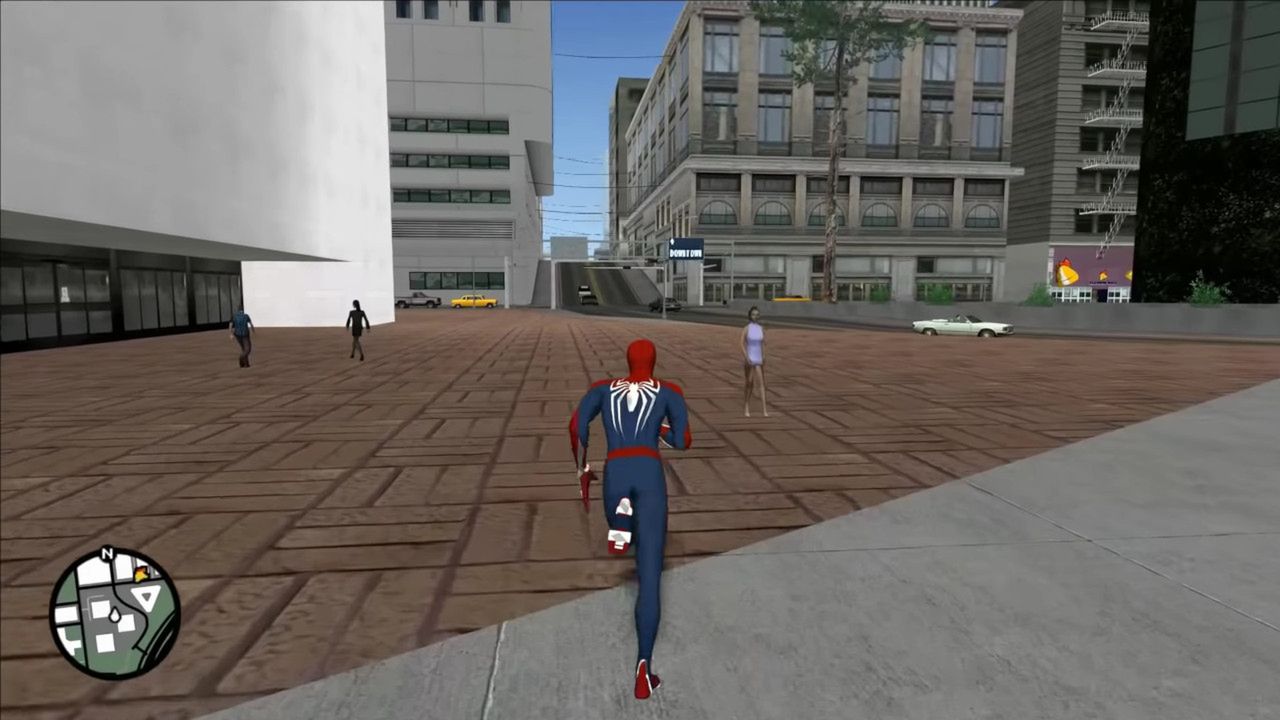 Spider-Man w GTA San Andreas 