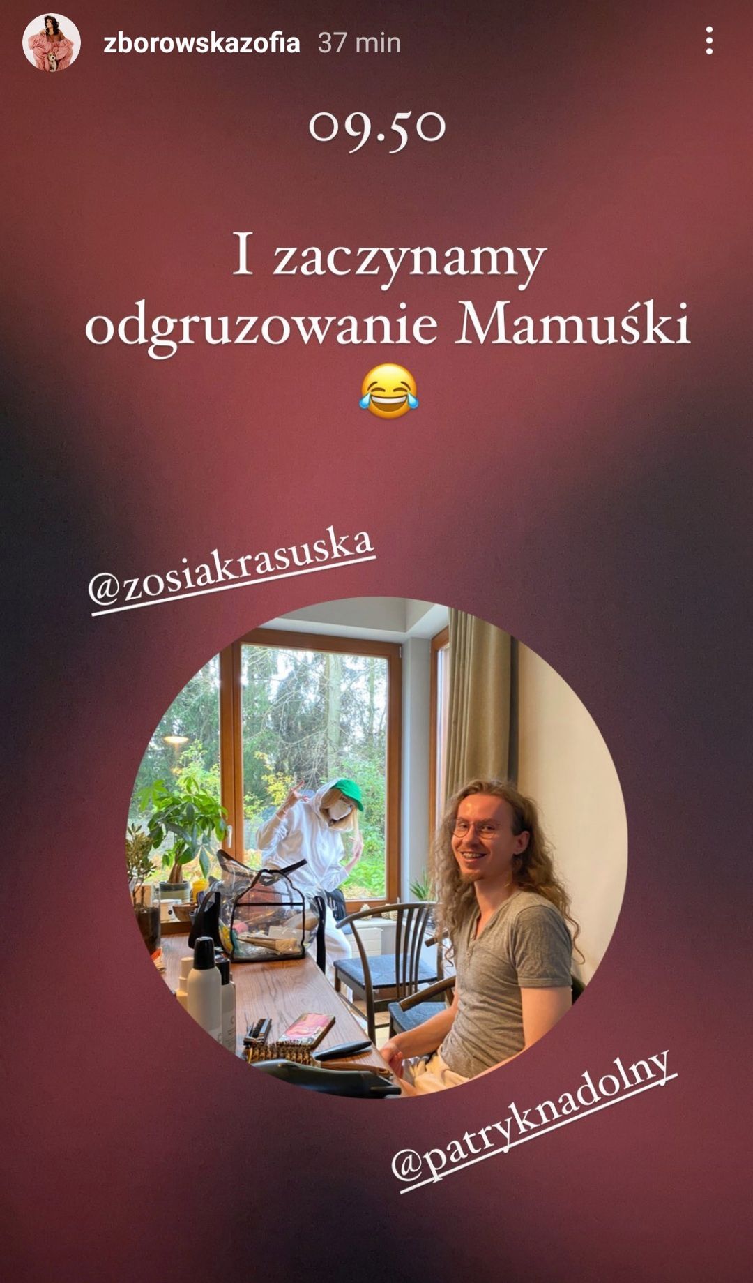 Zosia Zborowska wróciła do pracy