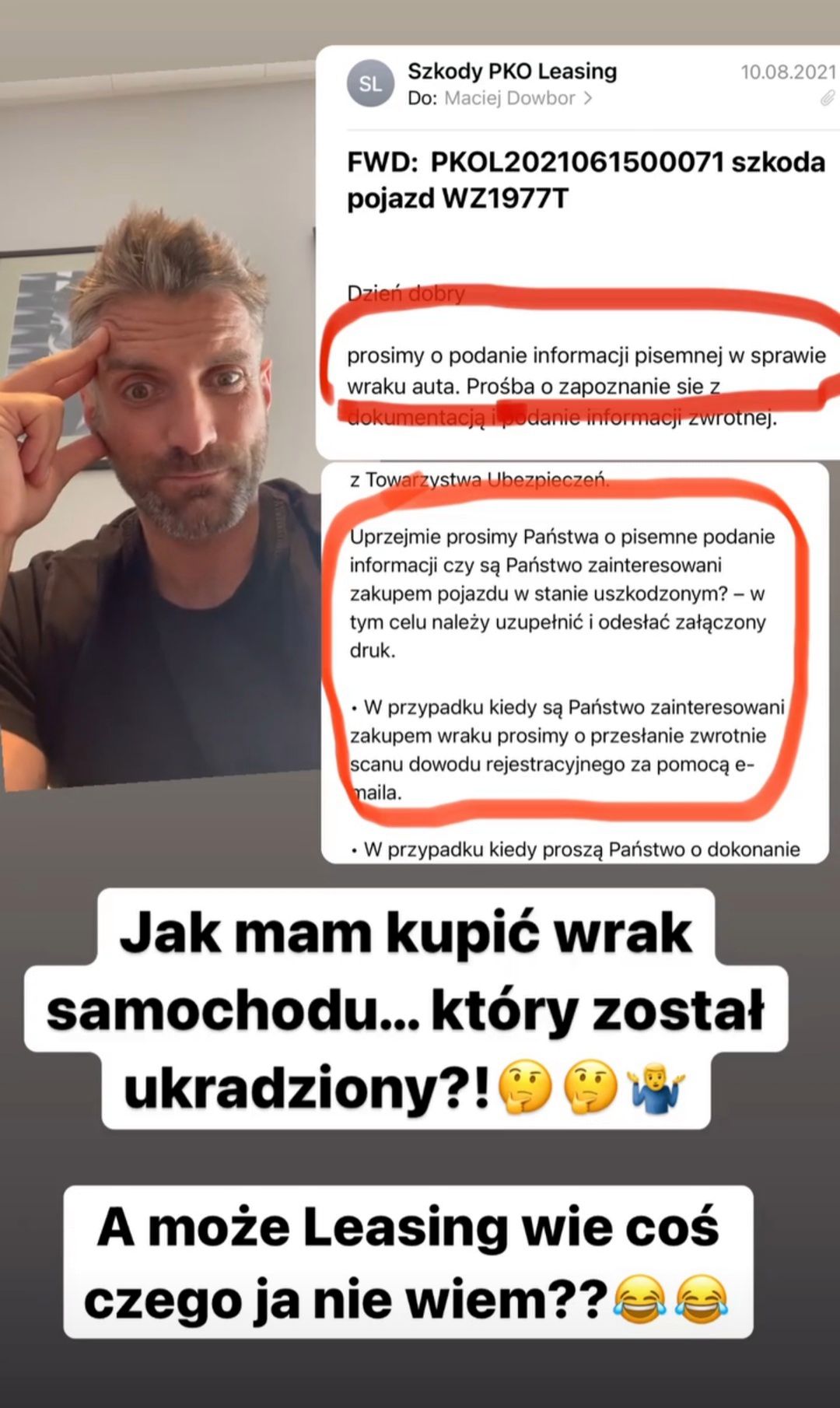 Maciej Dowbor został okradziony. Usłyszał absurdalną ofertę